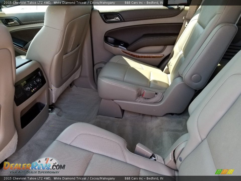 2015 Chevrolet Tahoe LTZ 4WD White Diamond Tricoat / Cocoa/Mahogany Photo #28
