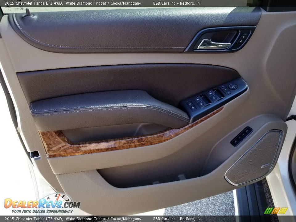 2015 Chevrolet Tahoe LTZ 4WD White Diamond Tricoat / Cocoa/Mahogany Photo #29