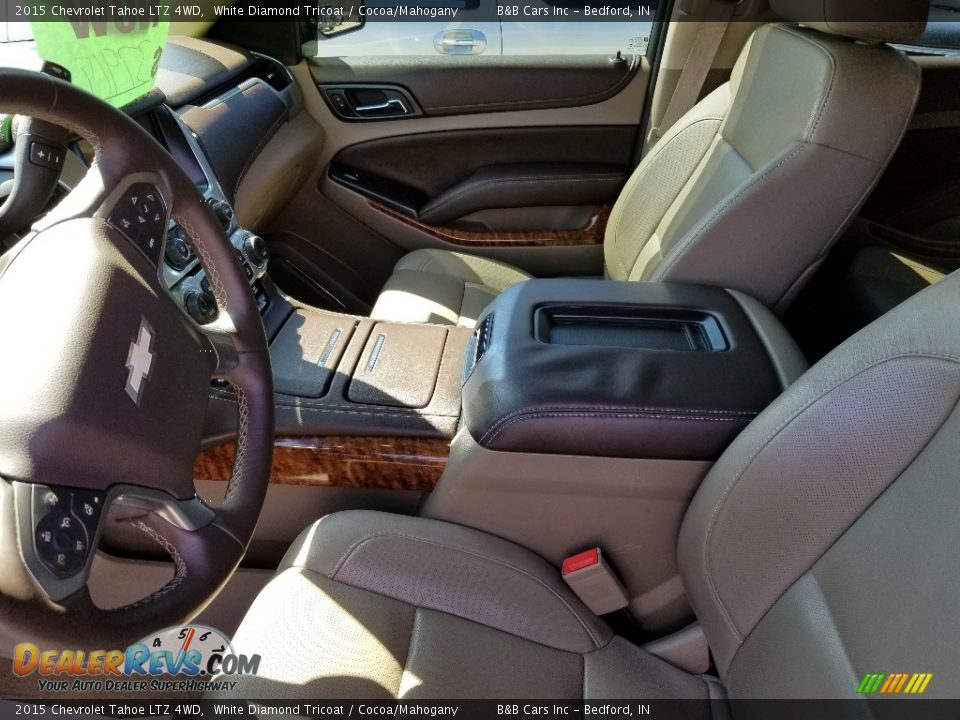 2015 Chevrolet Tahoe LTZ 4WD White Diamond Tricoat / Cocoa/Mahogany Photo #32