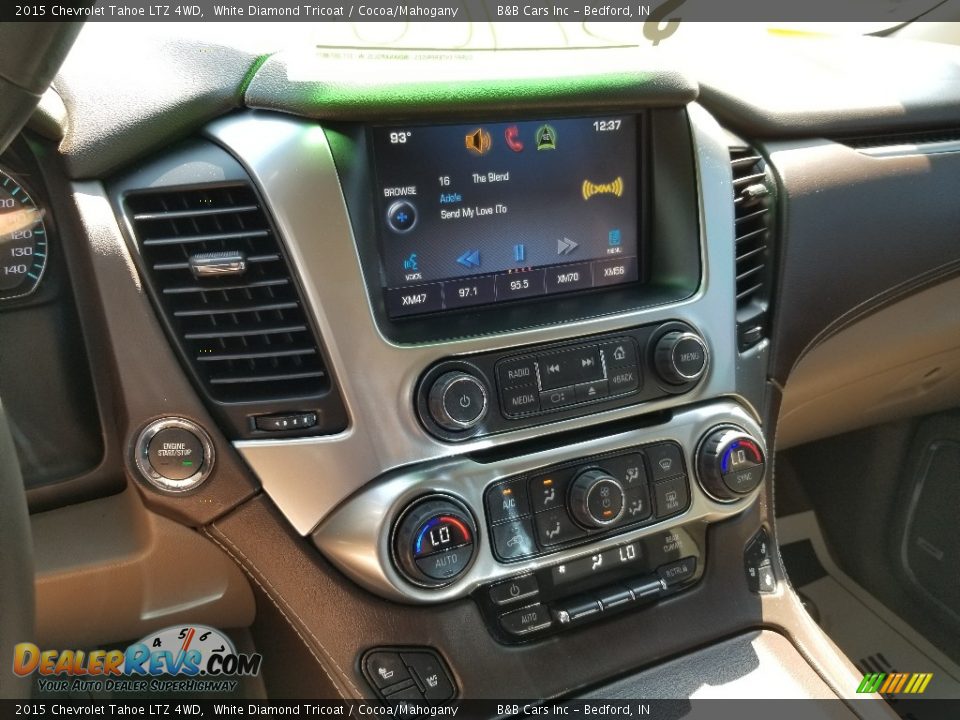 2015 Chevrolet Tahoe LTZ 4WD White Diamond Tricoat / Cocoa/Mahogany Photo #35