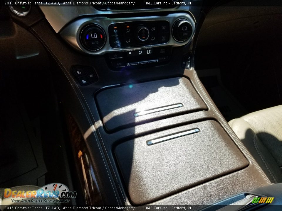 2015 Chevrolet Tahoe LTZ 4WD White Diamond Tricoat / Cocoa/Mahogany Photo #36