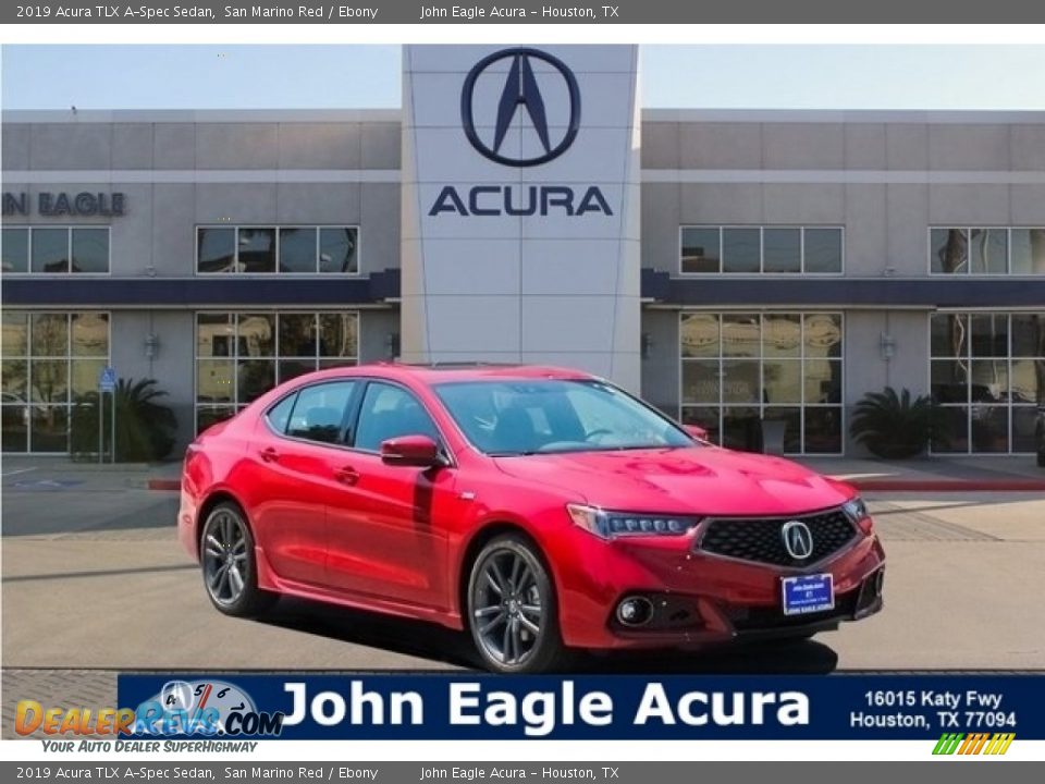 2019 Acura TLX A-Spec Sedan San Marino Red / Ebony Photo #1