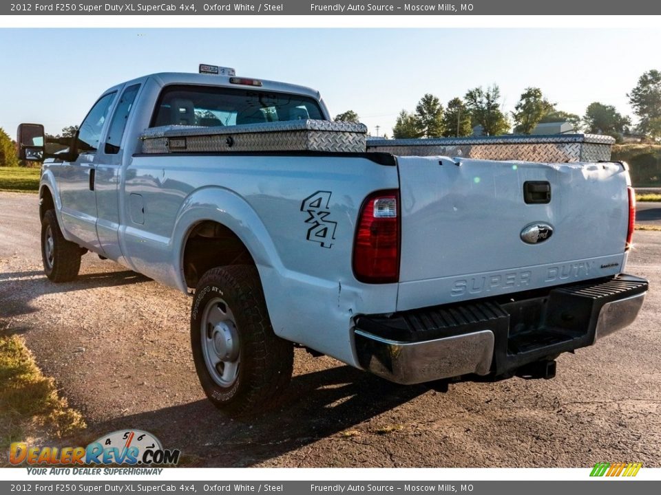 2012 Ford F250 Super Duty XL SuperCab 4x4 Oxford White / Steel Photo #6