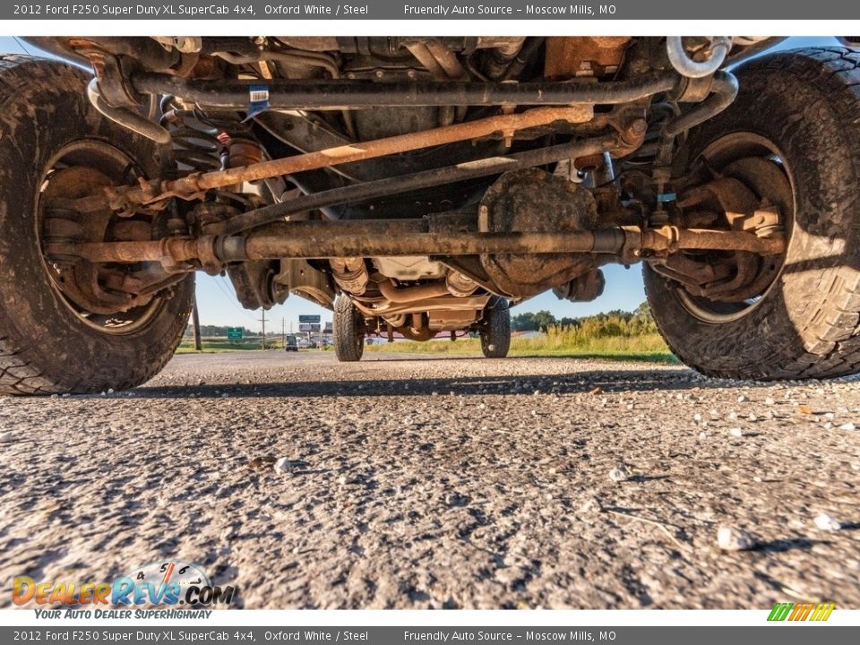 2012 Ford F250 Super Duty XL SuperCab 4x4 Oxford White / Steel Photo #10