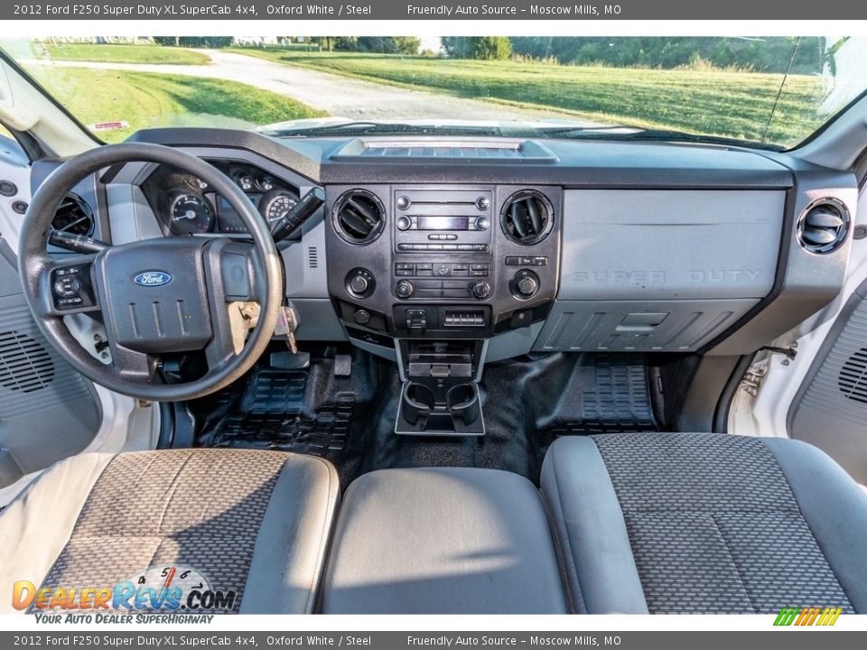 2012 Ford F250 Super Duty XL SuperCab 4x4 Oxford White / Steel Photo #34