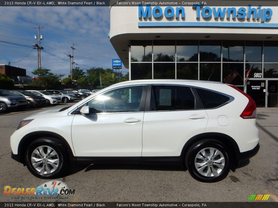 2013 Honda CR-V EX-L AWD White Diamond Pearl / Black Photo #2