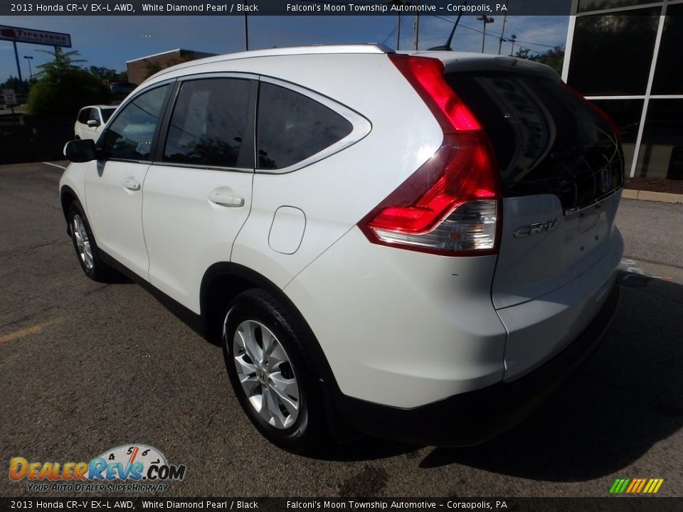2013 Honda CR-V EX-L AWD White Diamond Pearl / Black Photo #3