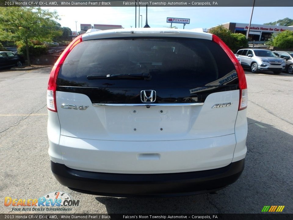 2013 Honda CR-V EX-L AWD White Diamond Pearl / Black Photo #4