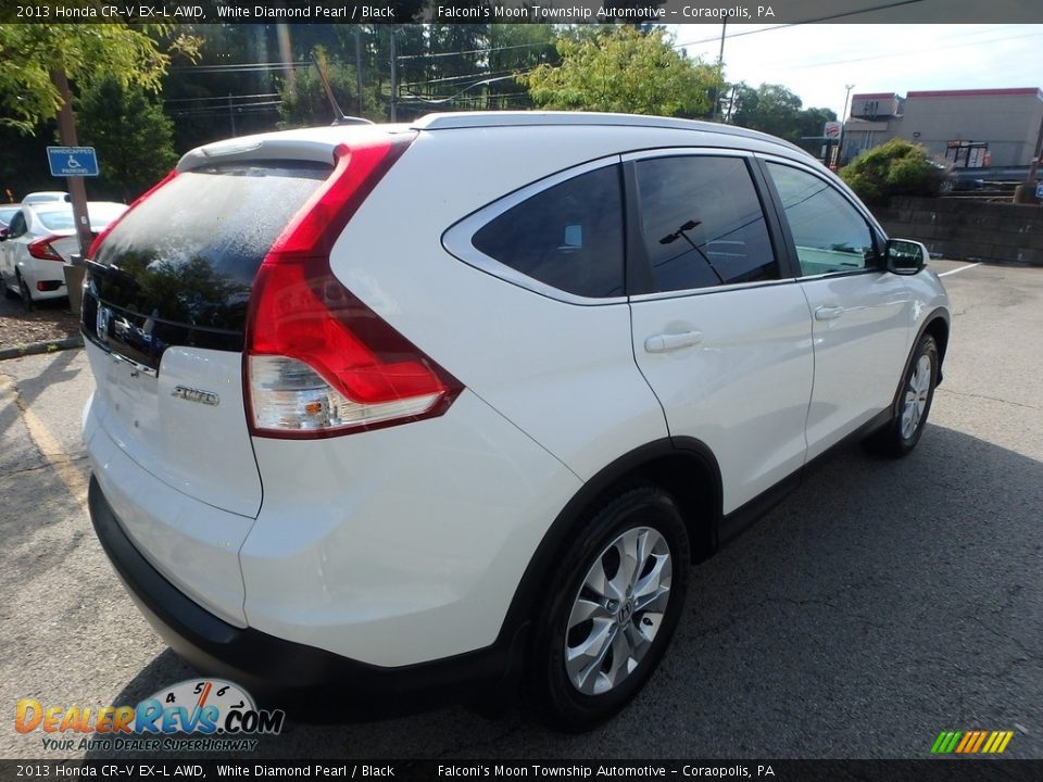 2013 Honda CR-V EX-L AWD White Diamond Pearl / Black Photo #6