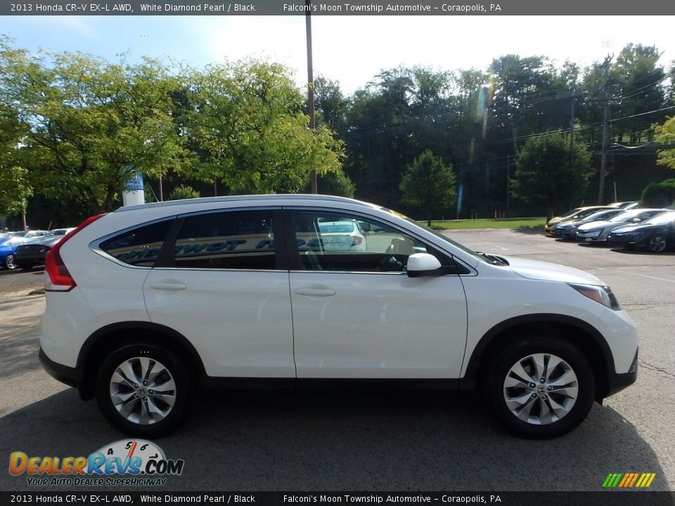 2013 Honda CR-V EX-L AWD White Diamond Pearl / Black Photo #7