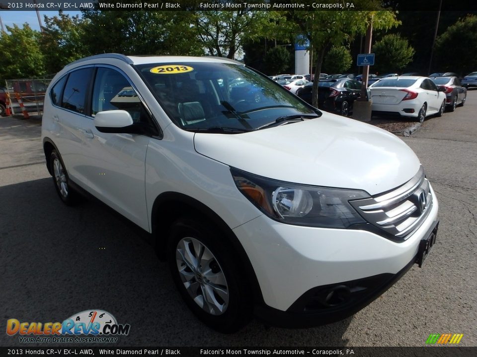 2013 Honda CR-V EX-L AWD White Diamond Pearl / Black Photo #8