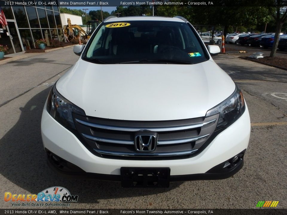 2013 Honda CR-V EX-L AWD White Diamond Pearl / Black Photo #9