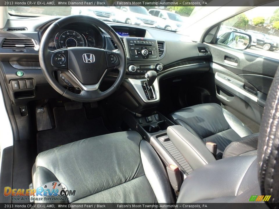 2013 Honda CR-V EX-L AWD White Diamond Pearl / Black Photo #17