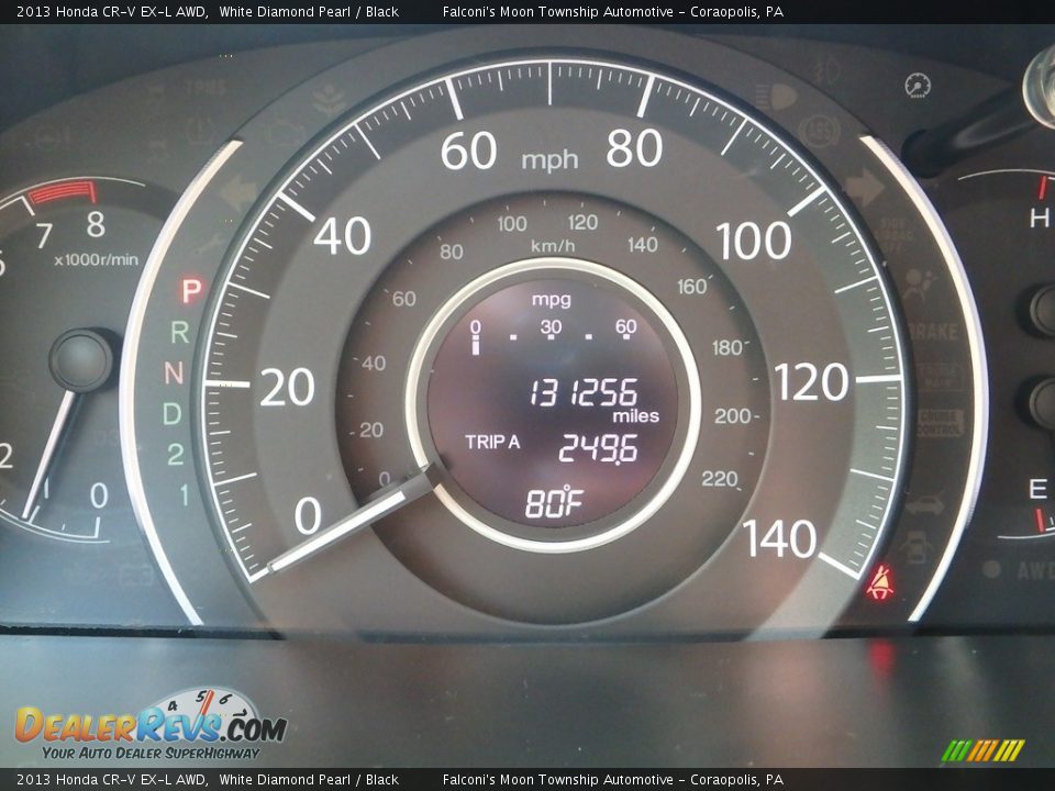 2013 Honda CR-V EX-L AWD White Diamond Pearl / Black Photo #24