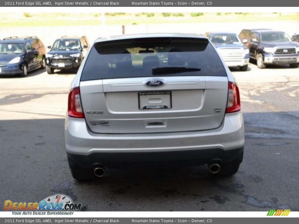 2011 Ford Edge SEL AWD Ingot Silver Metallic / Charcoal Black Photo #5