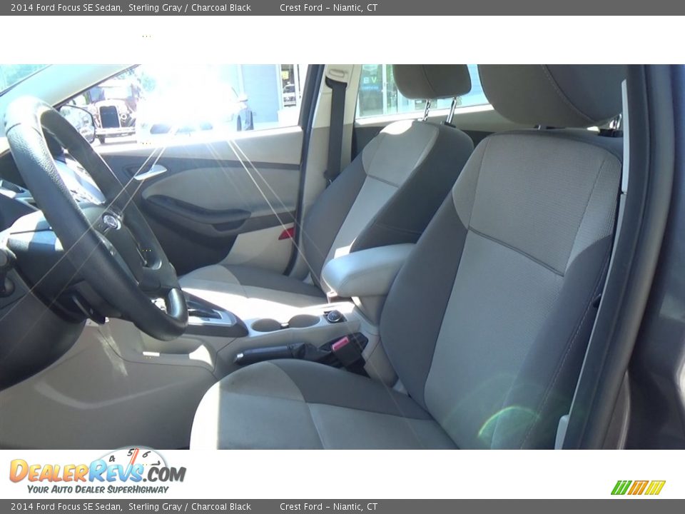2014 Ford Focus SE Sedan Sterling Gray / Charcoal Black Photo #12