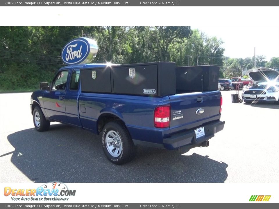 2009 Ford Ranger XLT SuperCab Vista Blue Metallic / Medium Dark Flint Photo #5