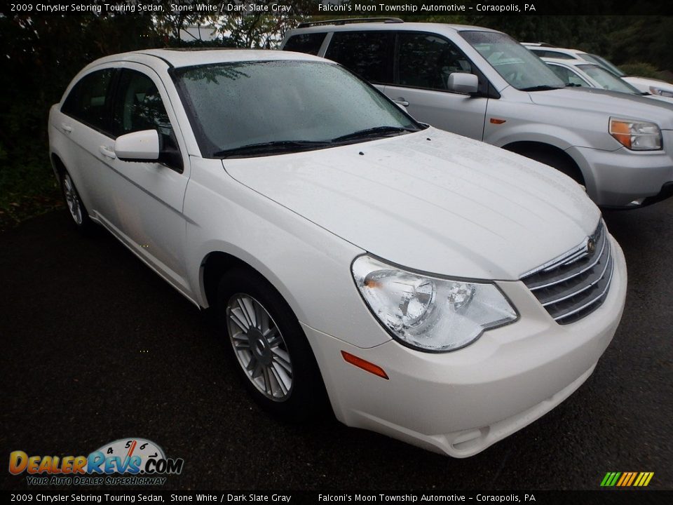 2009 Chrysler Sebring Touring Sedan Stone White / Dark Slate Gray Photo #3