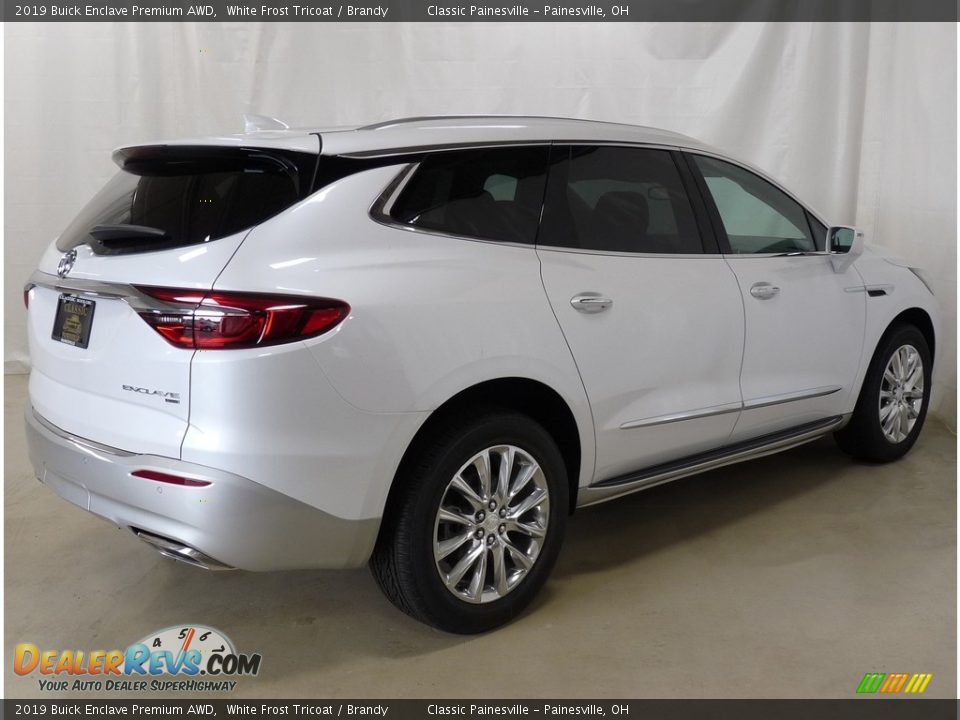 2019 Buick Enclave Premium AWD White Frost Tricoat / Brandy Photo #2