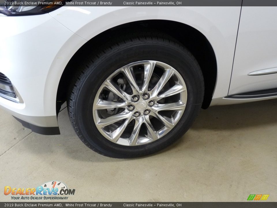 2019 Buick Enclave Premium AWD White Frost Tricoat / Brandy Photo #5
