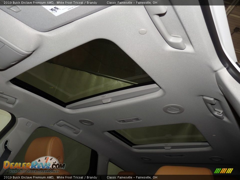 2019 Buick Enclave Premium AWD White Frost Tricoat / Brandy Photo #6