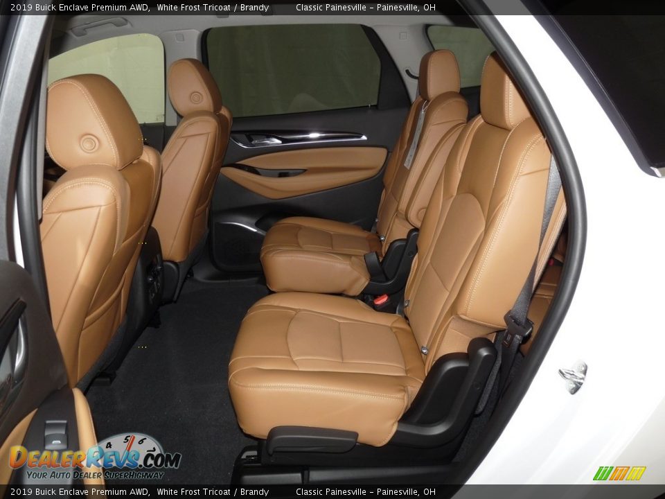 2019 Buick Enclave Premium AWD White Frost Tricoat / Brandy Photo #8