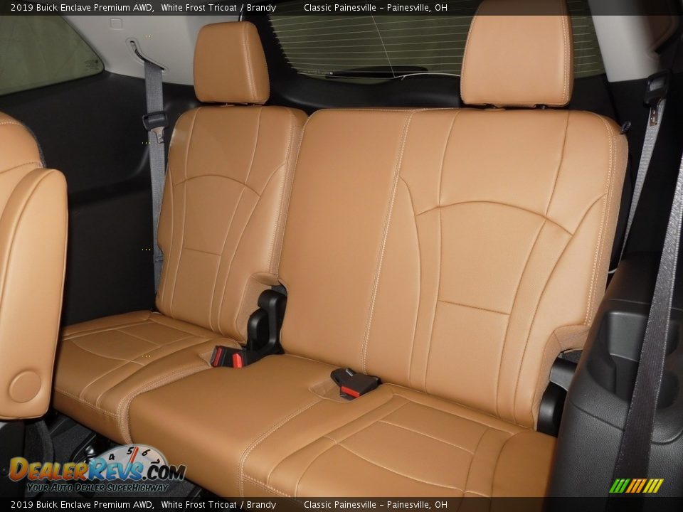 2019 Buick Enclave Premium AWD White Frost Tricoat / Brandy Photo #9