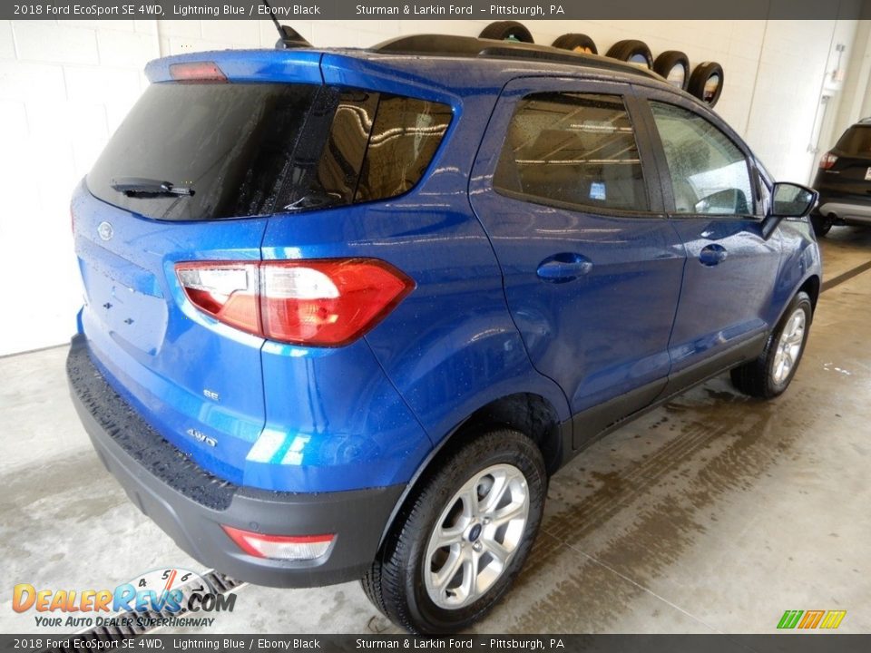 2018 Ford EcoSport SE 4WD Lightning Blue / Ebony Black Photo #2