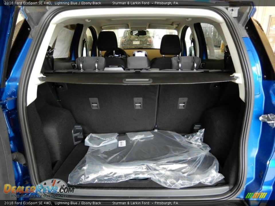 2018 Ford EcoSport SE 4WD Lightning Blue / Ebony Black Photo #3