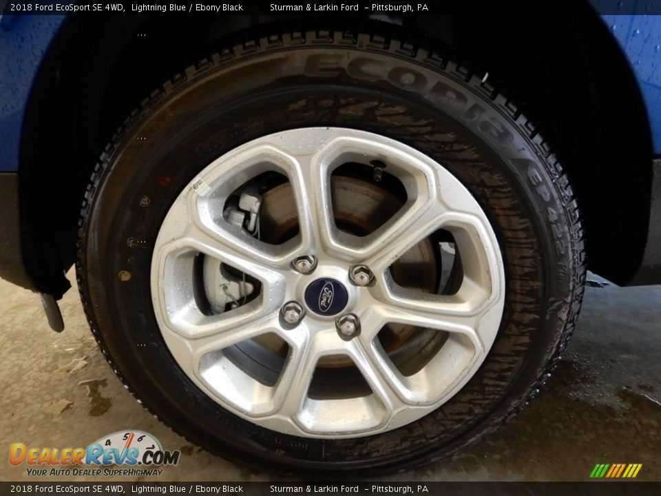 2018 Ford EcoSport SE 4WD Lightning Blue / Ebony Black Photo #6