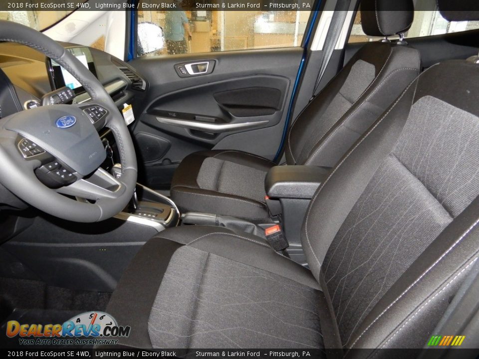 2018 Ford EcoSport SE 4WD Lightning Blue / Ebony Black Photo #7