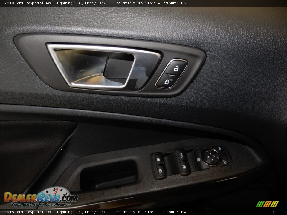 2018 Ford EcoSport SE 4WD Lightning Blue / Ebony Black Photo #10
