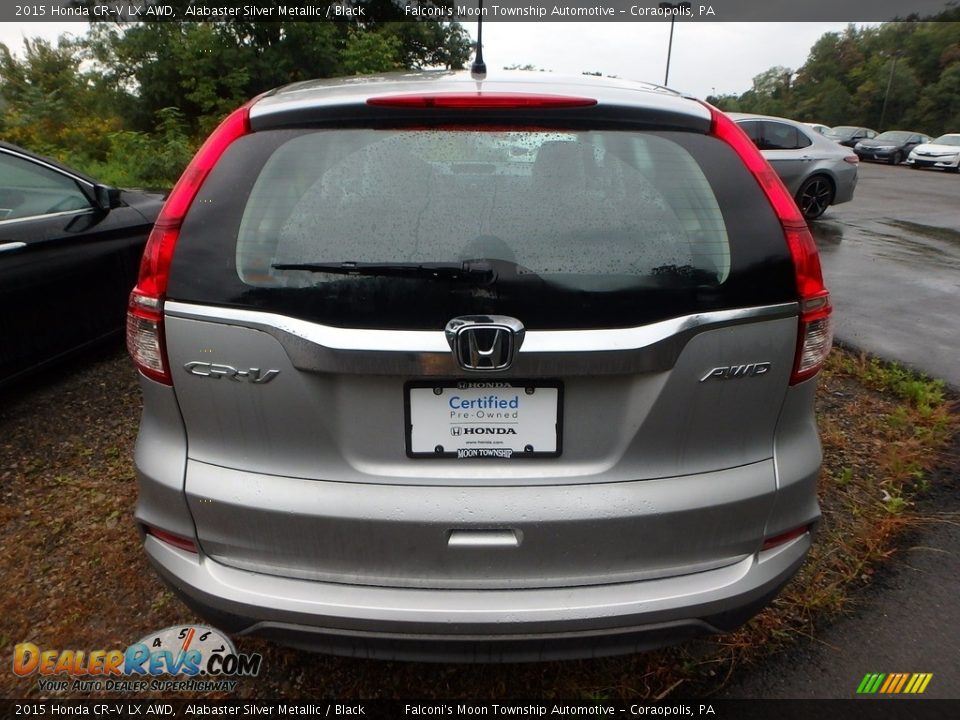 2015 Honda CR-V LX AWD Alabaster Silver Metallic / Black Photo #3