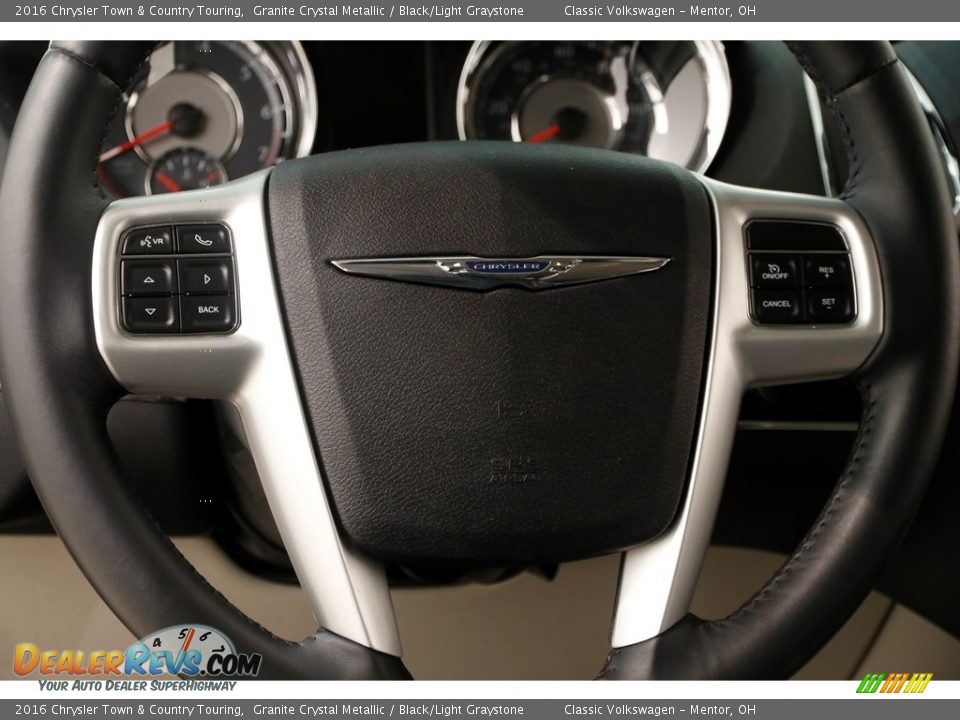2016 Chrysler Town & Country Touring Granite Crystal Metallic / Black/Light Graystone Photo #6
