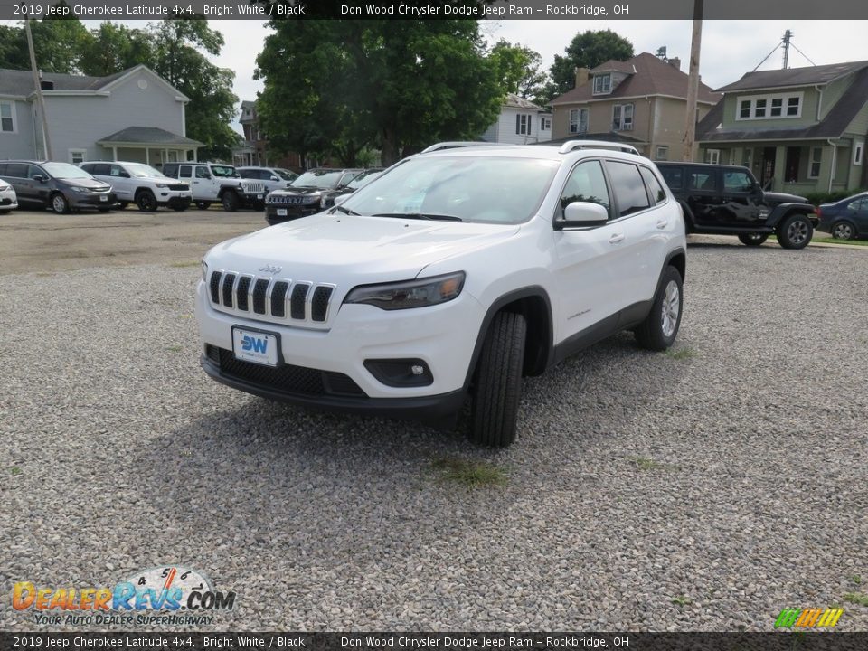 2019 Jeep Cherokee Latitude 4x4 Bright White / Black Photo #4