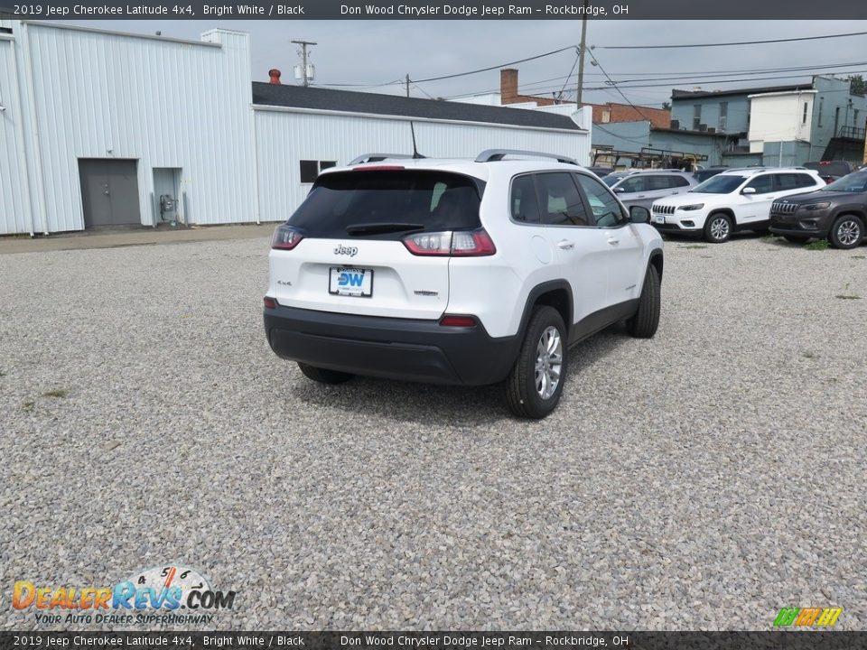 2019 Jeep Cherokee Latitude 4x4 Bright White / Black Photo #9