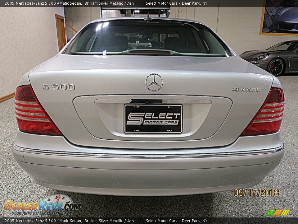 2005 Mercedes-Benz S 500 4Matic Sedan Brilliant Silver Metallic / Ash Photo #5