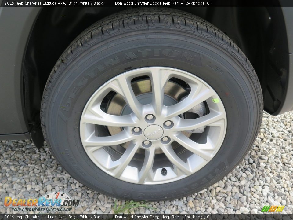 2019 Jeep Cherokee Latitude 4x4 Bright White / Black Photo #23