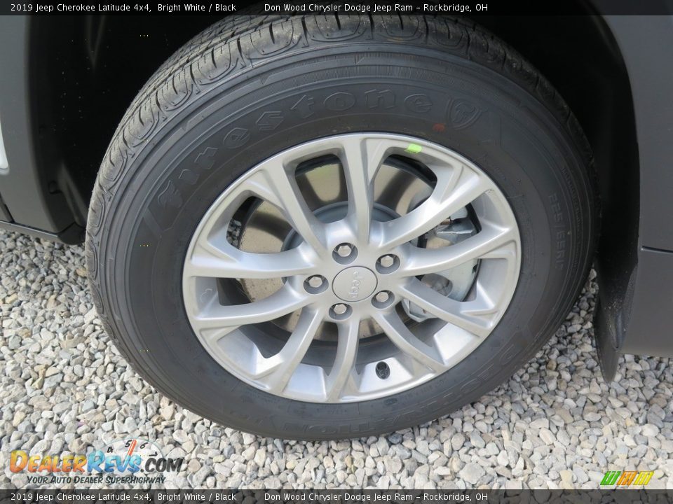 2019 Jeep Cherokee Latitude 4x4 Bright White / Black Photo #25