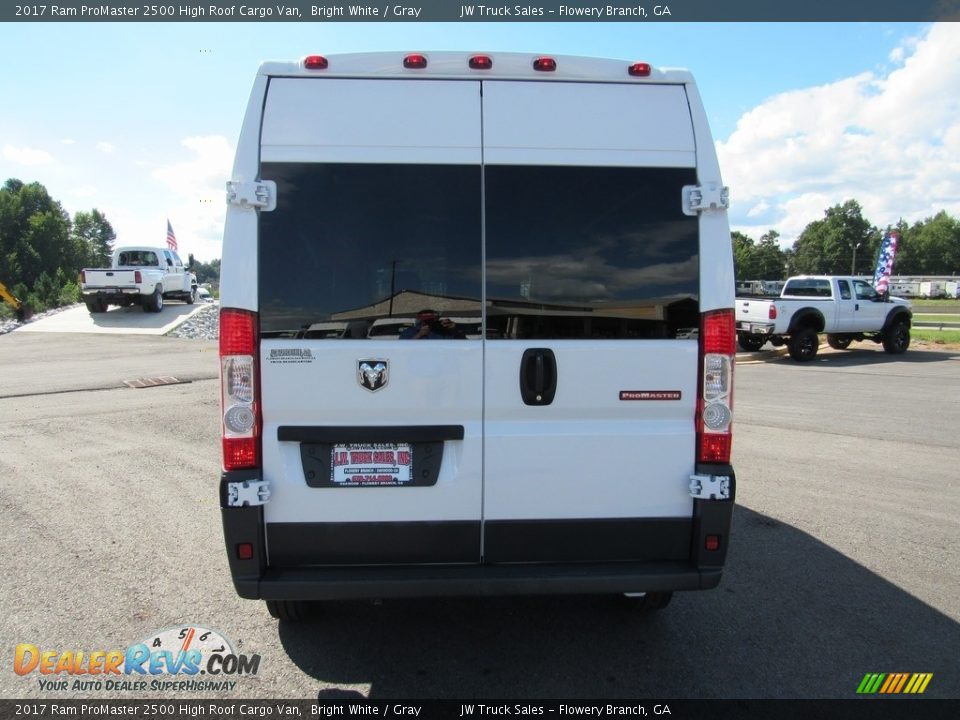 2017 Ram ProMaster 2500 High Roof Cargo Van Bright White / Gray Photo #5
