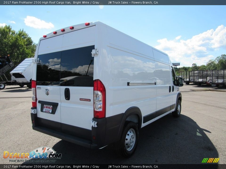 2017 Ram ProMaster 2500 High Roof Cargo Van Bright White / Gray Photo #6