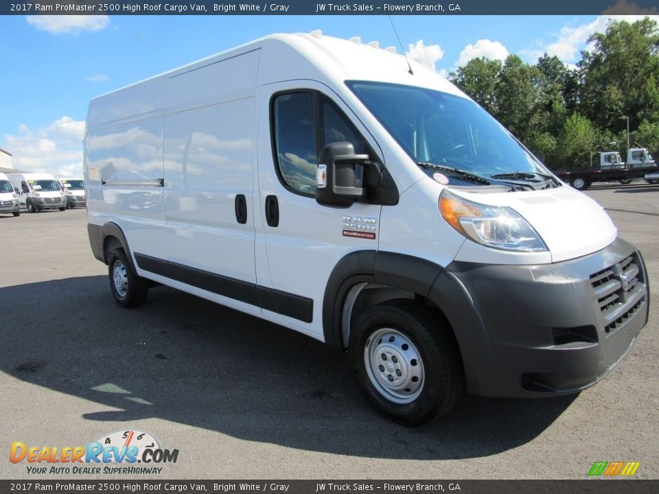 2017 Ram ProMaster 2500 High Roof Cargo Van Bright White / Gray Photo #8