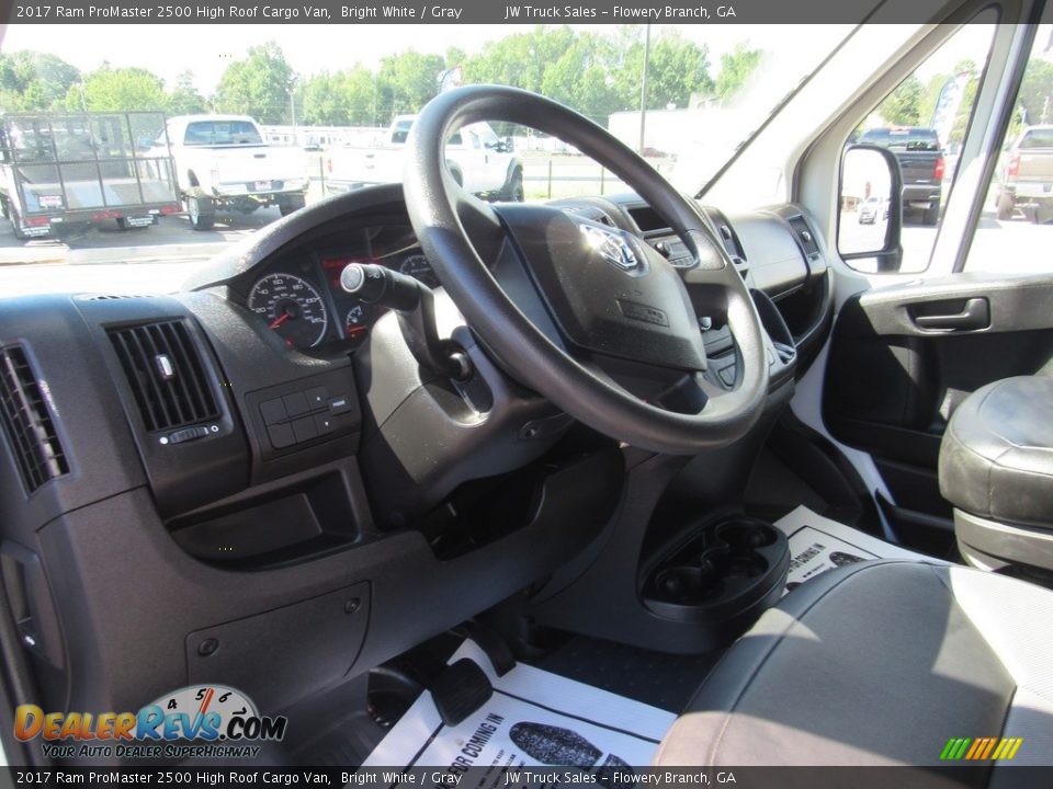 2017 Ram ProMaster 2500 High Roof Cargo Van Bright White / Gray Photo #14