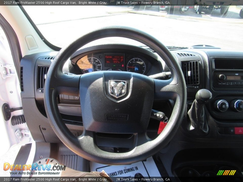 2017 Ram ProMaster 2500 High Roof Cargo Van Bright White / Gray Photo #15