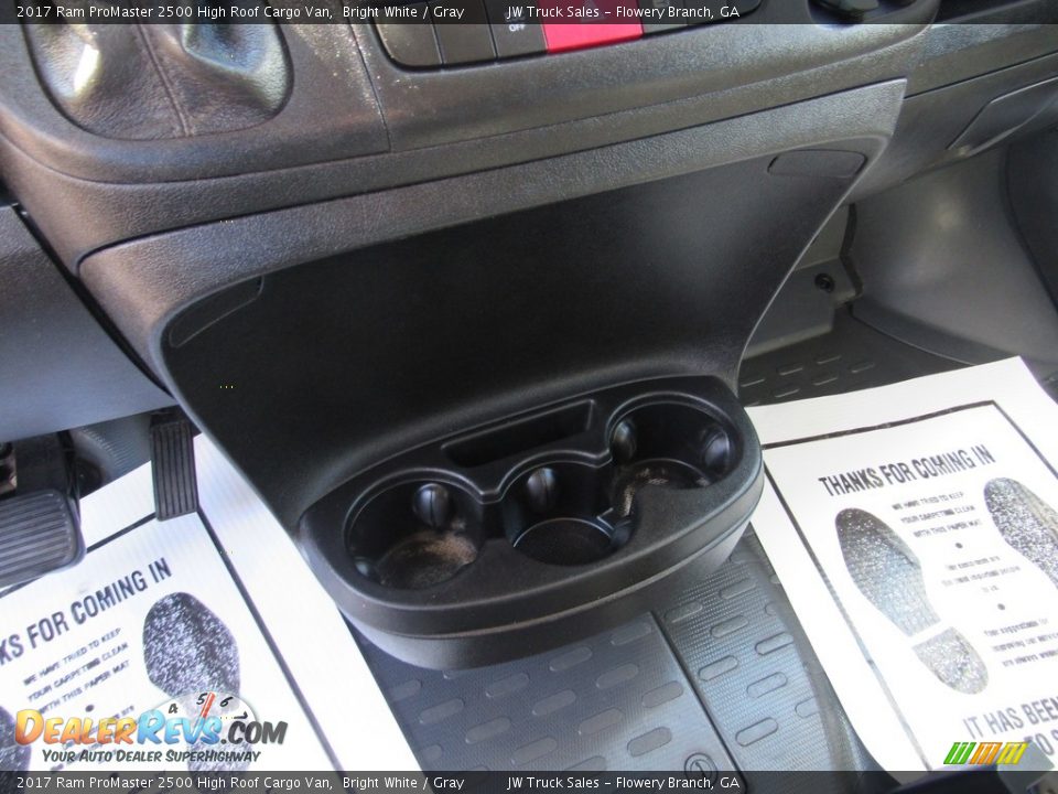 2017 Ram ProMaster 2500 High Roof Cargo Van Bright White / Gray Photo #17