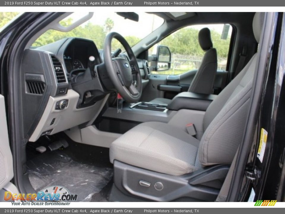 2019 Ford F250 Super Duty XLT Crew Cab 4x4 Agate Black / Earth Gray Photo #14