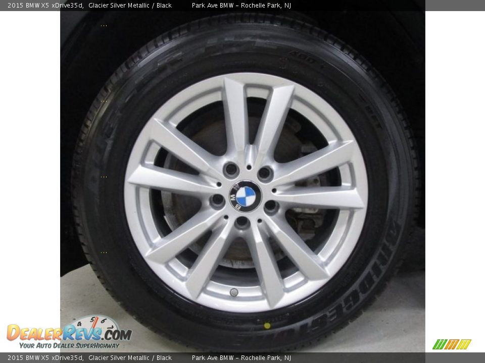2015 BMW X5 xDrive35d Glacier Silver Metallic / Black Photo #31