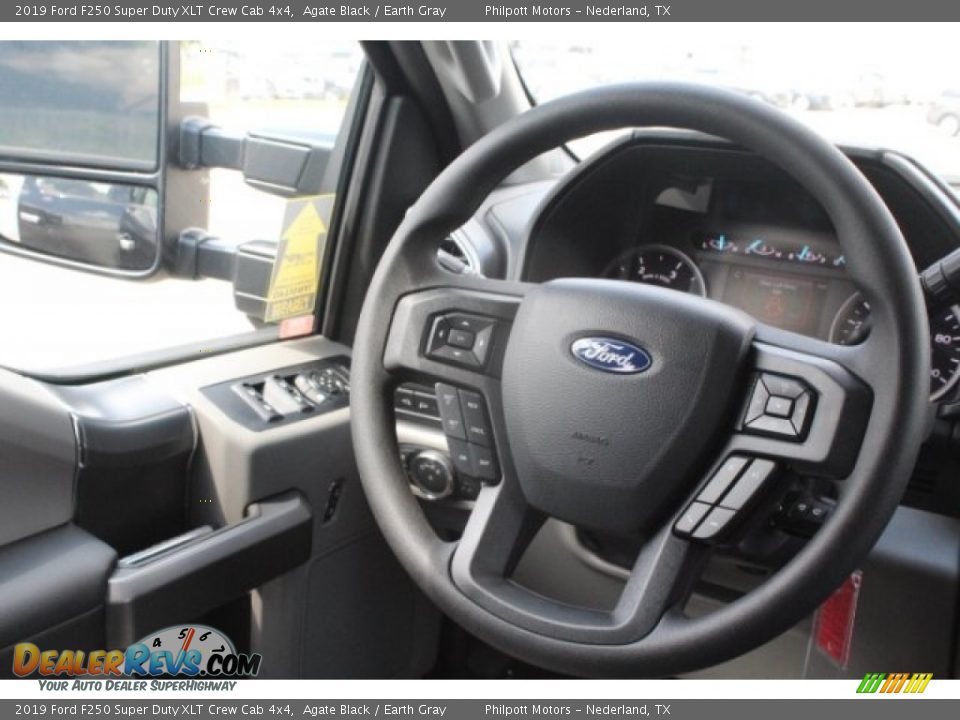 2019 Ford F250 Super Duty XLT Crew Cab 4x4 Agate Black / Earth Gray Photo #25