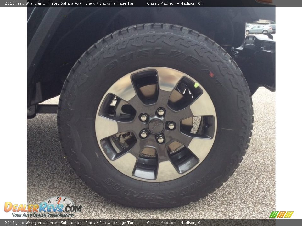 2018 Jeep Wrangler Unlimited Sahara 4x4 Black / Black/Heritage Tan Photo #7