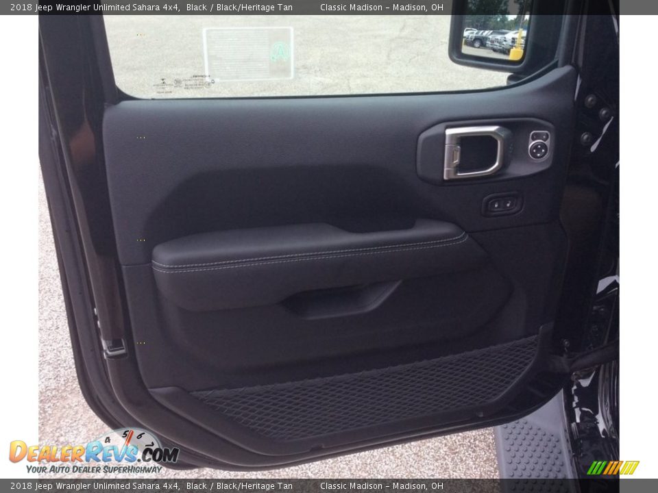 2018 Jeep Wrangler Unlimited Sahara 4x4 Black / Black/Heritage Tan Photo #8